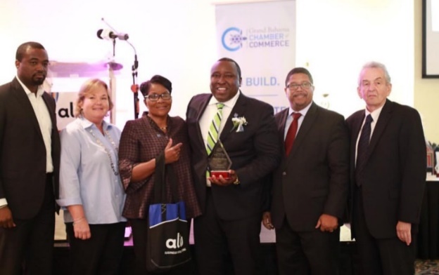 lnet Maritime received the Business Excellence Award: Company of the Year (1-50 employees) by the Grand Bahama Chamber of Commerce.